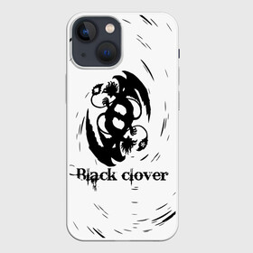 Чехол для iPhone 13 mini с принтом Либе демон Аста в Петрозаводске,  |  | asta | black bulls | black clover | quartet knights | yuno | акума | аниме | аста | блэк кловер | буракку куро:ба | демон | королевство клевера | король магов | лихт | магна | манга | пятилистник | черный бык | чёрный клев