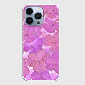 Чехол для iPhone 13 Pro с принтом Ковер из КлеВера в Петрозаводске,  |  | зелень | клевер | ковер | природа | растение | розовый | цветок | цветы