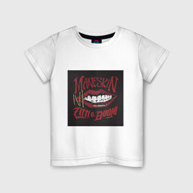 Детская футболка хлопок с принтом Maneskin в Петрозаводске, 100% хлопок | круглый вырез горловины, полуприлегающий силуэт, длина до линии бедер | eurovision | maneskin | евровидение | манескин | музыка | рок