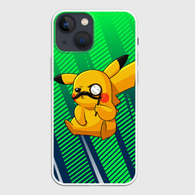 Чехол для iPhone 13 mini с принтом Детектив Пикачу в Петрозаводске,  |  | anime | picachu | pikachu | аниме | милый | пика | пикачу | покебол | покемон