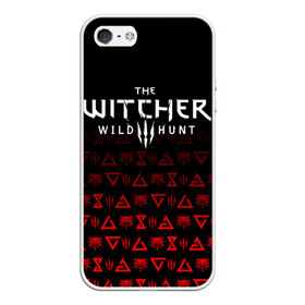 Чехол для iPhone 5/5S матовый с принтом THE WITCHER [1] в Петрозаводске, Силикон | Область печати: задняя сторона чехла, без боковых панелей | the witcher | the witcher wild hunt | ведьмак | ведьмак 3: дикая охота