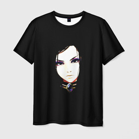 Мужская футболка 3D с принтом девушка в Петрозаводске, 100% полиэфир | прямой крой, круглый вырез горловины, длина до линии бедер | girl | голова | девушка | красота | лицо