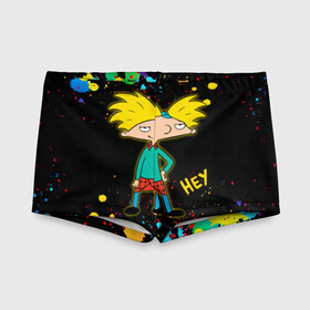 Детские купальные плавки 3D с принтом Эй Арнольд! Hey Arnold в Петрозаводске, Полиэстер 85%, Спандекс 15% | Слитный крой, подклад по переду изделия, узкие бретели | Тематика изображения на принте: arnold shortman | helga pataki | hey | hey arnold | nickelodeon | арнольд | арнольд шортмэн | гарольд | детям | джеральд | мальчик | мультфильм | никелодеон | парень | репоголовый | ронда | сидни | старые мультики | стинки