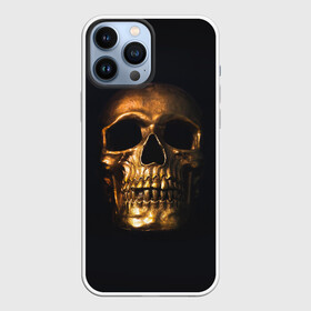 Чехол для iPhone 13 Pro Max с принтом Golden Skull в Петрозаводске,  |  | Тематика изображения на принте: golden | midas | skull | иллюстрация | черепа