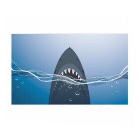 Бумага для упаковки 3D с принтом Акула под водой в Петрозаводске, пластик и полированная сталь | круглая форма, металлическое крепление в виде кольца | shark | акула | акулы | жители | клыки | море | морские | океан | рыба