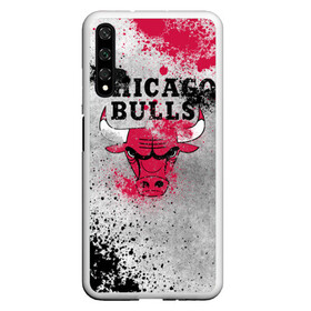 Чехол для Honor 20 с принтом CHICAGO BULLS [8] в Петрозаводске, Силикон | Область печати: задняя сторона чехла, без боковых панелей | basketball | bulls | chicago | chicago bulls | jordan | nba | баскетбол | джордан | нба | чикаго буллз