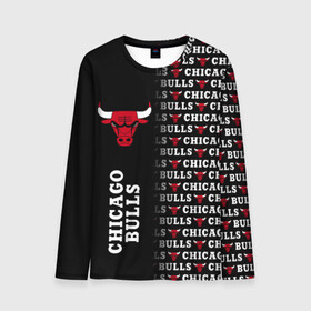 Мужской лонгслив 3D с принтом CHICAGO BULLS [7] в Петрозаводске, 100% полиэстер | длинные рукава, круглый вырез горловины, полуприлегающий силуэт | basketball | bulls | chicago | chicago bulls | jordan | nba | баскетбол | джордан | нба | чикаго буллз