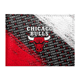 Обложка для студенческого билета с принтом CHICAGO BULLS [6] в Петрозаводске, натуральная кожа | Размер: 11*8 см; Печать на всей внешней стороне | basketball | bulls | chicago | chicago bulls | jordan | nba | баскетбол | джордан | нба | чикаго буллз