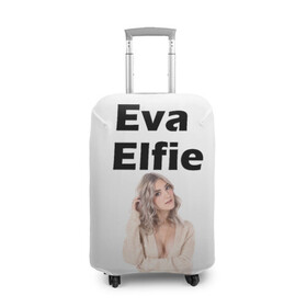 Чехол для чемодана 3D с принтом Eva Elfie в Петрозаводске, 86% полиэфир, 14% спандекс | двустороннее нанесение принта, прорези для ручек и колес | eva elfie | eva elfie print | актер | актриса | ева элфи | кино