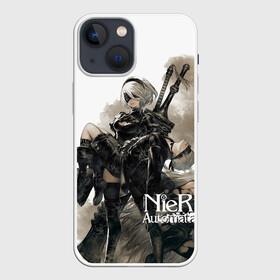 Чехол для iPhone 13 mini с принтом Nier: Automata в Петрозаводске,  |  | 2b | 9s | a2 | nier | nier: automata | yorha | игры | нир