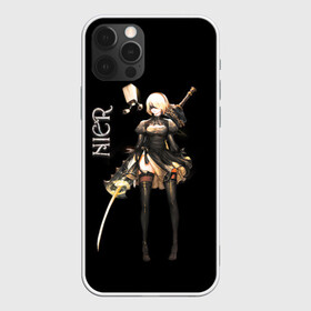 Чехол для iPhone 12 Pro Max с принтом Nier Automata 2B в Петрозаводске, Силикон |  | 2b | action | b2 | nier automata | nier gestalt | nier replicant | ниар | ниар автомата | ниер автомата | нир | экшн