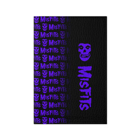 Обложка для паспорта матовая кожа с принтом MISFITS [9] в Петрозаводске, натуральная матовая кожа | размер 19,3 х 13,7 см; прозрачные пластиковые крепления | Тематика изображения на принте: misfits | music | rock | мисфитс | музыка | рок