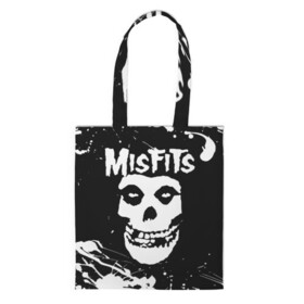 Шоппер 3D с принтом MISFITS [4] в Петрозаводске, 100% полиэстер | Плотность: 200 г/м2; Размер: 34×35 см; Высота лямок: 30 см | misfits | music | rock | мисфитс | музыка | рок