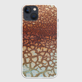 Чехол для iPhone 13 с принтом Пустынные Трещины в Петрозаводске,  |  | линии | лучшее | полосы | природа | пустыня | топ | тренды | трещины