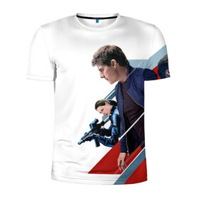 Мужская футболка 3D спортивная с принтом Mission: Impossible Art в Петрозаводске, 100% полиэстер с улучшенными характеристиками | приталенный силуэт, круглая горловина, широкие плечи, сужается к линии бедра | актер | миссия невыполнима | фильм