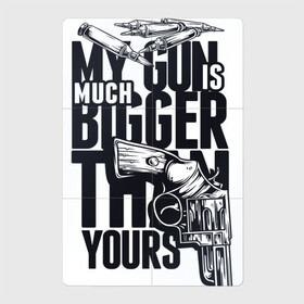 Магнитный плакат 2Х3 с принтом MU GUN в Петрозаводске, Полимерный материал с магнитным слоем | 6 деталей размером 9*9 см | bullet | gun | man | strong | text | мой | мужские | надпись | оружие | патроны | пацанские | пистолет | пуля | револьвер | ствол | текст