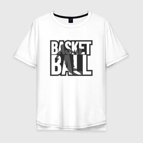 Мужская футболка хлопок Oversize с принтом Basket Player в Петрозаводске, 100% хлопок | свободный крой, круглый ворот, “спинка” длиннее передней части | basketball | game | nba | sport | streetball | баскетбол | баскетболист | игра | игрок | мяч | нба | спорт | стритбол | тренер