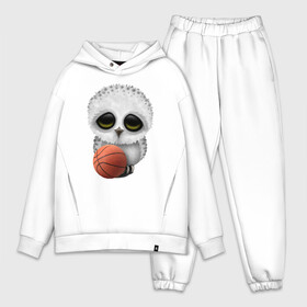 Мужской костюм хлопок OVERSIZE с принтом Сова   Баскетбол в Петрозаводске,  |  | basketball | game | nba | owl | sport | streetball | баскетбол | баскетболист | игра | игрок | мяч | нба | птицы | сова | спорт | стритбол | тренер