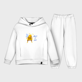 Детский костюм хлопок Oversize с принтом Пчела Blet it bee в Петрозаводске,  |  | Тематика изображения на принте: blet it bee | let it be | пчела | так блэт