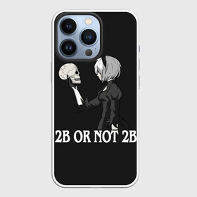 Чехол для iPhone 13 Pro с принтом 2B OR NOT 2B в Петрозаводске,  |  | 2a | 2б | ahegao | anime | automata | b2 | cyber | emil | girl | girls | glitch | hikka | neon | nier | senpai | waifu | yorha | а2 | аниме | ахегао | вайфу | глитч | глич | девушка | кибер | манга | неон | семпай | сенпай | тян | тяночка | 