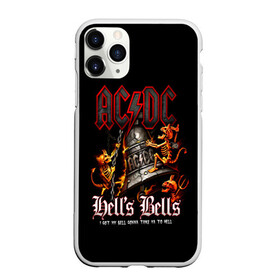 Чехол для iPhone 11 Pro Max матовый с принтом AC DC Hells Bells в Петрозаводске, Силикон |  | ac dc | acdc | back in black | columbia | epic | force | guitar | pop | rock | vevo | ангус | ангус янг | ас дс | асдс | блюз | бон скотт | брайан джонсон | дэйв эванс | клифф уильямс | крис слейд | малькольм янг | рок | стиви янг | фил радд