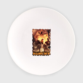 Тарелка с принтом Иосиф Сид FarCry в Петрозаводске, фарфор | диаметр - 210 мм
диаметр для нанесения принта - 120 мм | farcry | fc 5 | fc5 | фар край