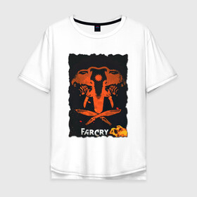 Мужская футболка хлопок Oversize с принтом фаркрай 4 в Петрозаводске, 100% хлопок | свободный крой, круглый ворот, “спинка” длиннее передней части | farcry | fc 5 | fc5 | фар край