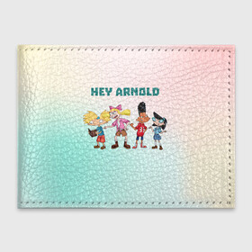 Обложка для студенческого билета с принтом Hey Arnold в Петрозаводске, натуральная кожа | Размер: 11*8 см; Печать на всей внешней стороне | арнольд | арт | графика | дети | мультфильмы