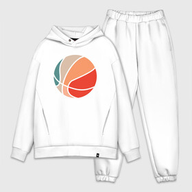 Мужской костюм хлопок OVERSIZE с принтом The Ball в Петрозаводске,  |  | basketball | game | nba | sport | streetball | баскетбол | баскетболист | игра | игрок | мяч | нба | спорт | стритбол | тренер