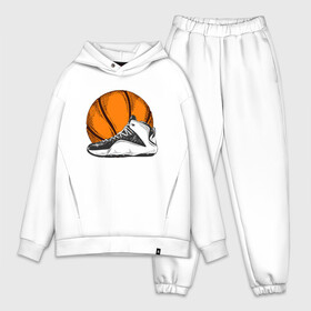 Мужской костюм хлопок OVERSIZE с принтом Мой Баскетбол в Петрозаводске,  |  | basketball | game | nba | sport | streetball | баскетбол | баскетболист | игра | игрок | кроссовки | мяч | нба | спорт | стритбол | тренер