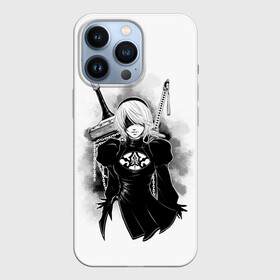 Чехол для iPhone 13 Pro с принтом 2B | Nier Automata в Петрозаводске,  |  | 2a | 2б | ahegao | anime | automata | b2 | cyber | emil | girl | girls | glitch | hikka | neon | nier | senpai | waifu | yorha | а2 | аниме | ахегао | вайфу | глитч | глич | девушка | кибер | манга | неон | семпай | сенпай | тян | тяночка | 