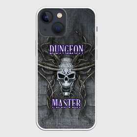 Чехол для iPhone 13 mini с принтом DM | Dungeon Master | SKULL в Петрозаводске,  |  | dd | dm | dungeon master | dungeons and dragons | skull | днд | мастер подземелий | подземелья и драконы