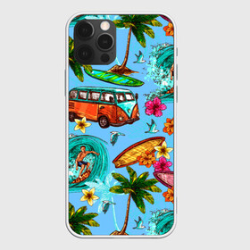 Чехол для iPhone 12 Pro Max с принтом Пальмы волны серфинг в Петрозаводске, Силикон |  | Тематика изображения на принте: beach | club | palm | party | sea | summer | tropical | волна | волны | жара | летние | лето | море | очки | пальмы | пляж | серф | серфинг | тропический
