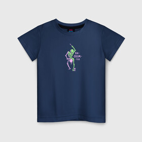 Детская футболка хлопок с принтом Скелет - барабанщик в Петрозаводске, 100% хлопок | круглый вырез горловины, полуприлегающий силуэт, длина до линии бедер | skull | барабан | кости | монстр | прикол | скелет | череп | юмор