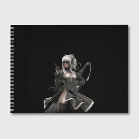 Альбом для рисования с принтом Nier Automata в Петрозаводске, 100% бумага
 | матовая бумага, плотность 200 мг. | Тематика изображения на принте: automata | game | nier | robots | yorha | андроид | аниме | воин | девушка | игра | нир | робот | самурай | экшн