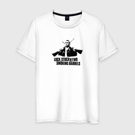 Мужская футболка хлопок с принтом Винни Джонс  в Петрозаводске, 100% хлопок | прямой крой, круглый вырез горловины, длина до линии бедер, слегка спущенное плечо. | Тематика изображения на принте: боевик | винни джонс | гай ричи | герой | кино | фильм