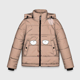 Зимняя куртка для мальчиков 3D с принтом Сайтама One-Punch Man в Петрозаводске, ткань верха — 100% полиэстер; подклад — 100% полиэстер, утеплитель — 100% полиэстер | длина ниже бедра, удлиненная спинка, воротник стойка и отстегивающийся капюшон. Есть боковые карманы с листочкой на кнопках, утяжки по низу изделия и внутренний карман на молнии. 

Предусмотрены светоотражающий принт на спинке, радужный светоотражающий элемент на пуллере молнии и на резинке для утяжки | Тематика изображения на принте: one punch man | аниме | лицо | приколы | сайтама | удар