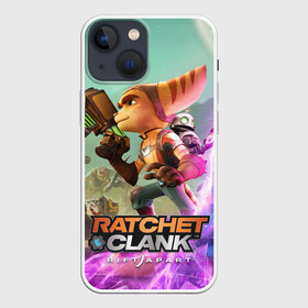 Чехол для iPhone 13 mini с принтом Ratchet  Clank: Rift Apart в Петрозаводске,  |  | Тематика изображения на принте: action | animals | nextgen | pc | playstation | ps 5 | ratchet and clank rift apart | robot | sony | steam | top | valve | video games | weapon | xbox | валв | видео игры | животные | иксбокс | некстген | оружие | пк | плейстейшен | пс 5 | робот 