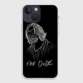 Чехол для iPhone 13 mini с принтом THE DUDE (Большой Лебовски) в Петрозаводске,  |  | abide | big | dude | jeff | lebowski | the | большой | лебовски | фильм | чувак