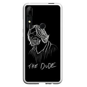 Чехол для Honor P Smart Z с принтом THE DUDE (Большой Лебовски) в Петрозаводске, Силикон | Область печати: задняя сторона чехла, без боковых панелей | Тематика изображения на принте: abide | big | dude | jeff | lebowski | the | большой | лебовски | фильм | чувак