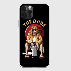 Чехол для iPhone 12 Pro с принтом THE DUDE (Big Lebowski) в Петрозаводске, силикон | область печати: задняя сторона чехла, без боковых панелей | Тематика изображения на принте: abide | big | dude | jeff | lebowski | the | большой | лебовски | фильм | чувак