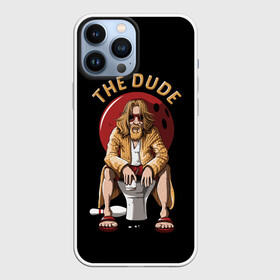 Чехол для iPhone 13 Pro Max с принтом THE DUDE (Big Lebowski) в Петрозаводске,  |  | Тематика изображения на принте: abide | big | dude | jeff | lebowski | the | большой | лебовски | фильм | чувак