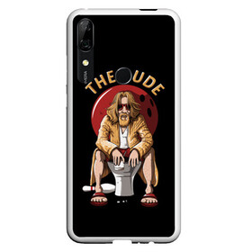 Чехол для Honor P Smart Z с принтом THE DUDE (Big Lebowski) в Петрозаводске, Силикон | Область печати: задняя сторона чехла, без боковых панелей | abide | big | dude | jeff | lebowski | the | большой | лебовски | фильм | чувак