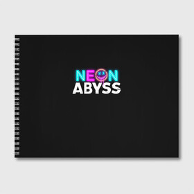 Альбом для рисования с принтом Neon Abyss в Петрозаводске, 100% бумага
 | матовая бумага, плотность 200 мг. | abyss | game | neon | абис | аид | бездна | игра | мрачный отряд | неон эбесс | эбис