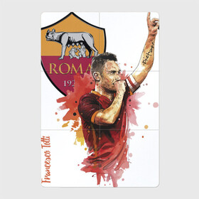 Магнитный плакат 2Х3 с принтом Francesco Totti Roma в Петрозаводске, Полимерный материал с магнитным слоем | 6 деталей размером 9*9 см | football | legend | roma | totti | италия | легенда | тотти | футбол