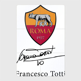 Магнитный плакат 2Х3 с принтом Francesco Totti Roma в Петрозаводске, Полимерный материал с магнитным слоем | 6 деталей размером 9*9 см | football | legend | roma | totti | wolf | волчица | италия | легенда | рим | тотти | футбол