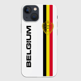 Чехол для iPhone 13 mini с принтом СБОРНАЯ БЕЛЬГИИ в Петрозаводске,  |  | belgium | de bruyne | football | hazard | lukaku | soccer | sport | team | азар | бельгия | де брюйне | игроки | логотип | лукаку | сборная | спорт | страна | флаг | футбол