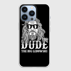 Чехол для iPhone 13 Pro с принтом Dude the Big Lebowski в Петрозаводске,  |  | Тематика изображения на принте: dude | jeff bridges | the big lebowski | блики | большой лебовский | джефф бриджес | молния | фильм | чувак