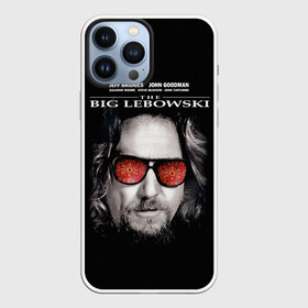 Чехол для iPhone 13 Pro Max с принтом The Big Lebowski в Петрозаводске,  |  | Тематика изображения на принте: dude | jeff bridges | the big lebowski | большой лебовский | джефф бриджес | ковер | красные очки | узор | фильм | чувак