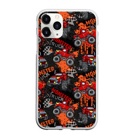 Чехол для iPhone 11 Pro матовый с принтом MONSTER TRUCK RED в Петрозаводске, Силикон |  | Тематика изображения на принте: 4x4 | hummer | monster | truck | гонка | гонщик | грузовики | джип | джипы | кольцевые гонки | хаммер